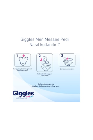 Giggles Erkek Men Mesane Pedi Bladder Pad 120 Adet