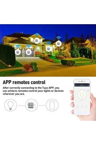 Besthome1 Zigbee Akıllı Anahtar Modülü: 4 Yollu Uzaktan, Alexa & Google Home Dostu, Akıllı Ev Sistemi İçin Mükemmel 1-gang