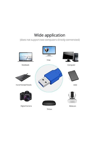 Usb 3.0 Erkek Erkek Ara Bağlantı Kablosu Hdd Harddisk Uzatma Ekleme 30 Cm 4955