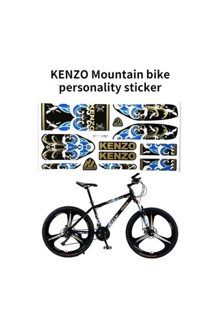 A1-bisiklet İskeleti Etiket Mtb Ön Çatal Arka Çatal Çıkartmaları Bisiklet Koruyucu Renkli Film Bisiklet Aksesuarları Dekoratif Çok Renkli