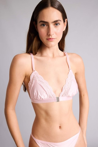 Defacto Dantel Detaylı Saten Kapsız Pedsiz Balensiz Açık Pembe Bralet G1139ax26sppn648 Pembe-pn648