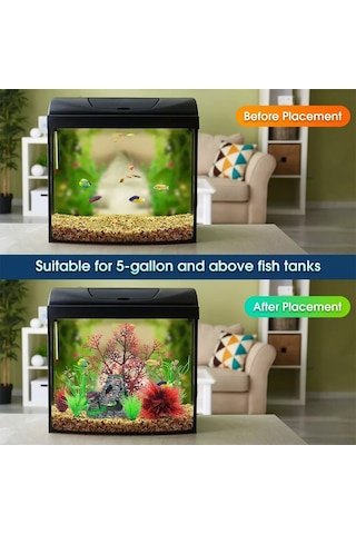 Symbee 18 Parça Renkli Akvaryum Dekorasyon Bitkileri - Sahte Plastik Su Bitkileri, Farklı Boyutlar, Temizliği Kolay, Su Kalitesini Etkilemez