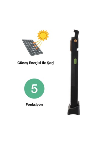 Aklow 5 Fonksiyonlu Güneş Enerjisi İle Şarj Olabilen 48 Ledli Işıldak,aydınlatma Pr-3838 Çoklu Renk