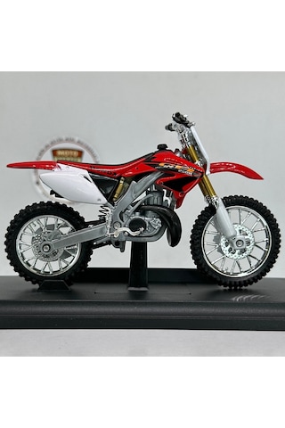 Honda Cr250r 1:18 Diecast Motosiklet Model Lisanslı Metal Maket Oyuncak & Koleksiyonluk Biblo