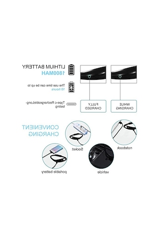 Esnek Kitap Okuma Işığı - Ayarlanabilir Parlaklık Ve 3 Renk Seçeneği 10 Parça Siyah