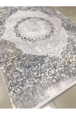 Padişah Halı Evidence 36833 111 Serisi Viskon Akrilik Salon Oturma Yatak Odası Halısı Çok Renkli - Gri