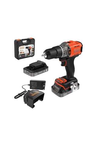 Black&Decker Powerconnect BCD383D2XK-QW 2x2 AH Çift Akülü Darbeli Matkap Set