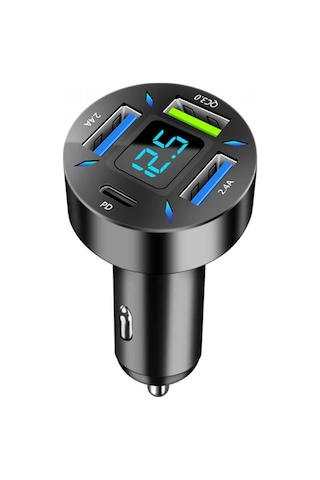 Carub Araç Çakmak Hızlı Şarj Soketi Dijital 4in1 66w Br5901848