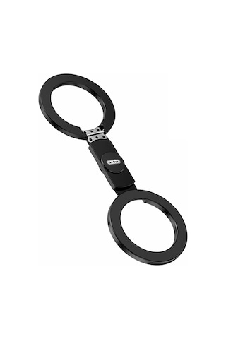 Go Des Gd-g067 Ayarlanabilir Katlanabilir Stres Çarkı Tasarımlı Magnetik Telefon Standı Siyah
