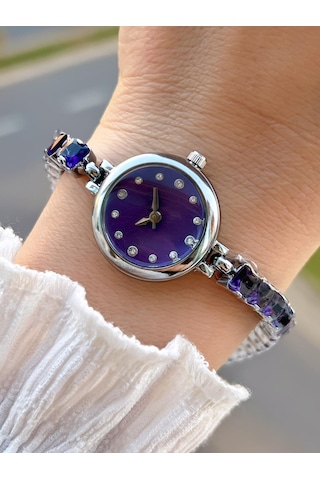 Coliseum Çelik Ve Taşlı Kordon Vintage Seri Küçük Kasa Özel Tasarım Kadın Kol Saati Sp.8933.m7 Gümüş