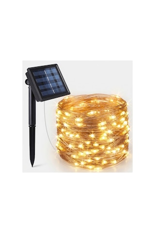 11 Metre 100 Led Solar Enerjili Günışığı Led Işık Bahçe Aydınlatma Güneş Enerjili Diğer