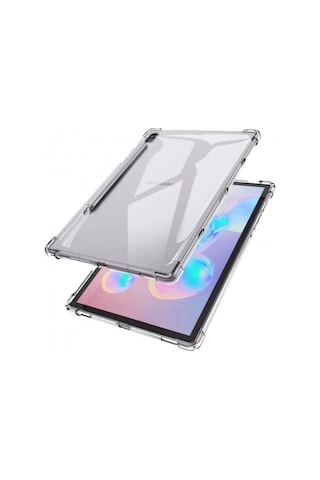 Samsung Galaxy Tab S7 Plus 12,4 T970 T737 T735 T730 Köşe Korumalı Airbagli Silikon Kılıf Arka Kapak