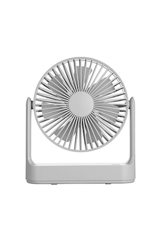 Jeehugo Usb Girişli Masaüstü Fan, Çıkarılabilir Kanatlar, 4 Seviye Rüzgar Ayarı, Sessiz Ve Portatif, Gri Sadece Şarjlı Gri