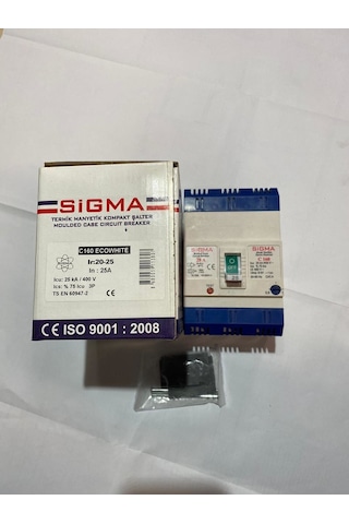 Sigma 3c16025 3p 25 A 25 Ka Ayarlı Tmş Kompak Şalter