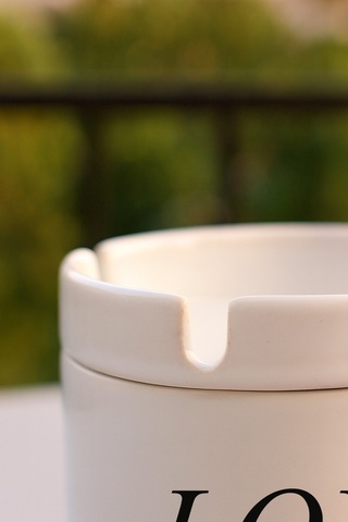 Porselen Baskılı Küllük - Hope