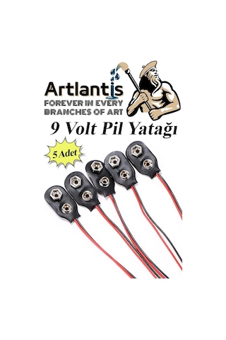 9 Volt Pil Yatağı 5 Adet 9v Pil Yuvası İkili 9v Pil Başlığı Pil Tutucu Okul Hobi Elektrik Deney