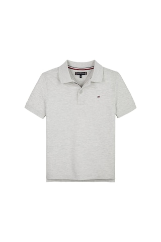Tommy Hilfiger Flag Erkek Çocuk Gri Polo T-shirt-10540 Gri