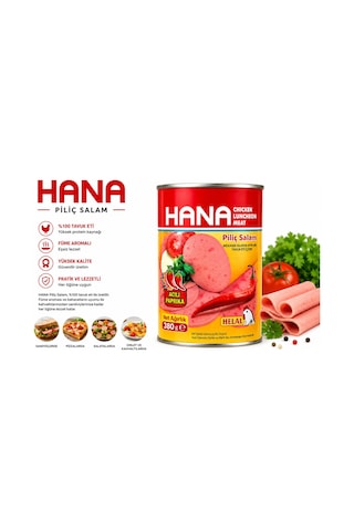 Hana Acılı Piliç Salam 380 X4 Adet