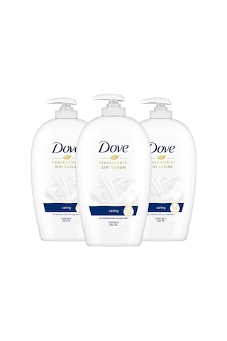 Dove Caring 1/4 Nemlendirici Krem Etkili Sıvı Sabun Nemlendirici 3 x 450 ML