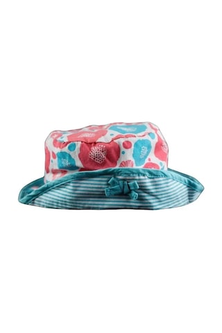 Kız Bebek Nar Çiçeği Turkuaz Çiçek Detaylı Şapka Nar Çiçeği