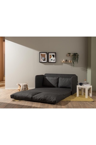 Pafu Saga Xl İkili Katlanır Yataklı Koltuk Keten Koyu Gri