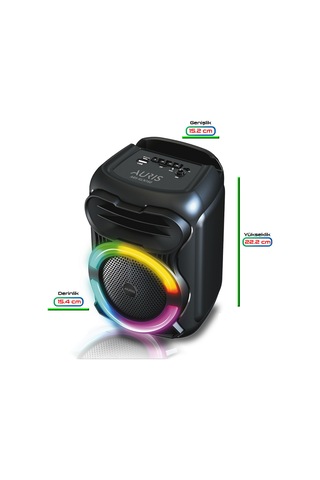 Auris Kln160 15w 4 İnç Rgb Taşınabilir Bluetooth Hoparlör