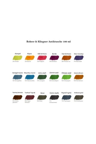 Antik Mürekkep 28-modern Sanatçılar İçin Profesyonel 100ml 730-paynesgrau Çok Renkli