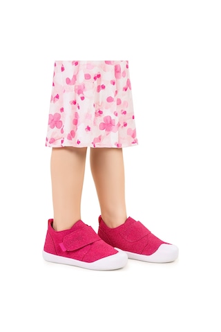 Kiko Kids Rosie Cırtlı Kız Bebek Günlük Ayakkabı Fuşya