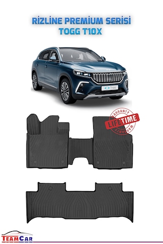 Rizline Togg T10x 2023 Sonrası Uyumlu Premium Seri Havuzlu Paspas