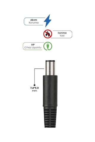 19v 4.74a 7.4 5.0mm 90w Hp İçin Laptop Adaptör