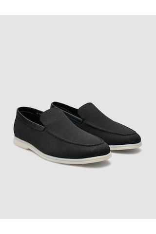 Cabani Leros Triko Siyah Erkek Loafer