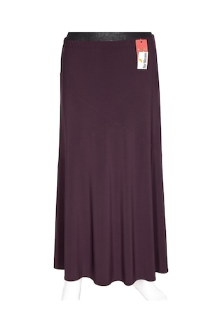 Hesna Kadın Bensu Büyük Beden Sandy Çapraz Astarsız Mürdüm Etek Mor