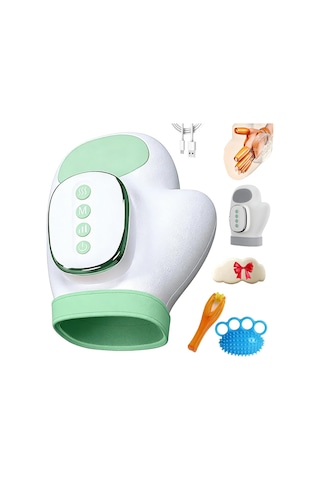 Isı Ve Kompresyonlu El Masajı - Bir Düğmeye Dokunarak Rahatlama, 5 Yoğunluk Ve 3 Modlu Elektrikli Masaj, Otomatik Zamanlayıcı Fonksiyonu, Aile Ve Arkadaşlar İçin Bilek Masajı C