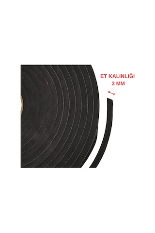 Yapışkanlı Eva Sünger Şerit 3 x 10 Mm (20 Metre)
