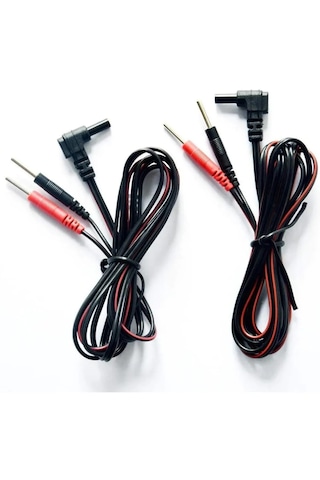 2 Uçlu Tens Cihazı Kablosu 1 Çift Yedek Kablo