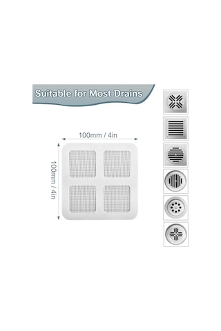 Mainshop 40 Adet Yapışkanlı Tek Kullanımlık Banyo Gider Saç Kıl Mutfak Evye Çöp Ayırma Süzgeci M-740 Çok Renkli