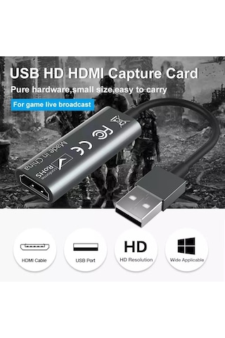 Apera BN03 HDMI 1080P 4K 30Hz Video Capture Görüntü Yakalama Kart