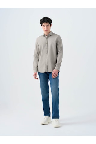 Loft Regular Fit Açık Haki Erkek Gömlek Lf2038615 Açık Haki