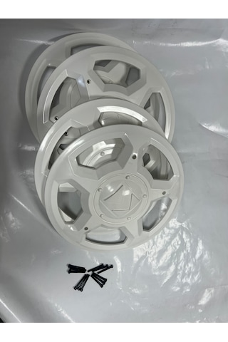 Karsan J10 Beyaz Renk Jant Kapağı Takımı 4 Adet + 12 Adet Vidası İle Beraber