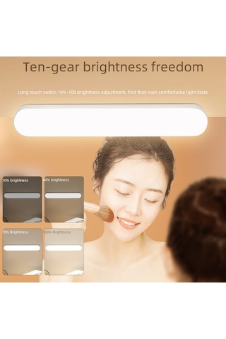 Dianziye Banyo/ Mutfak Usb Led Aydınlatma, Delme Yok Kurulum, 3 Renk Seçenekli, Parlaklık Ayarlanabilir, 18650 Şarjlı Pil, 2 Metre Kablolu Düzenleyici Ve Şarjlı İkili Kullanım Diğer