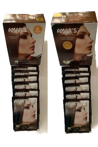 Amar's Henna Kına İçeren Saç Boyası 6 x 10 G
