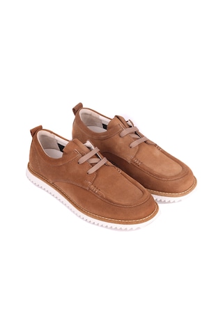 Shoetyle - Taba Renk Hakiki Süet Erkek Loafer - 666-5906-1632