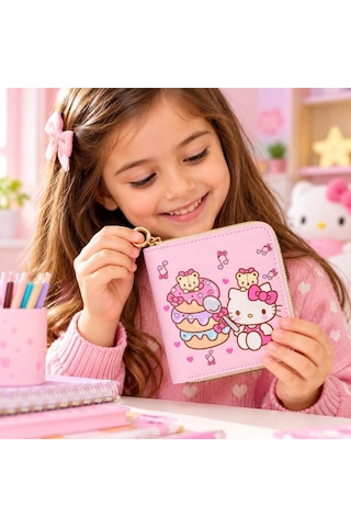 Schulzz Kawaii Hello Kitty Cinnamoroll Kız Çocuk Doğum Günü Hediyelik Kartlıklı Cüzdan