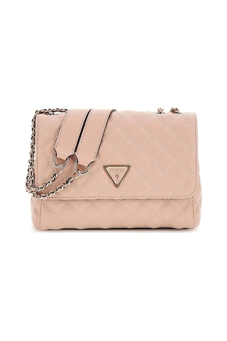 Guess Kadın Giully Kapitoneli Çapraz Çanta Pembe
