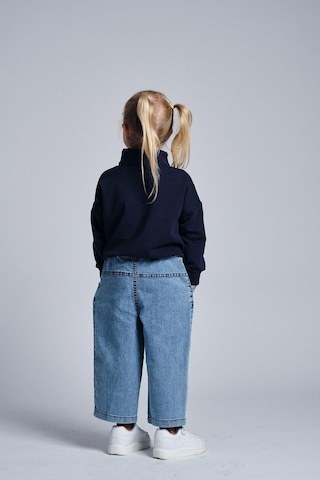 Miababy Dik Yaka Sweat Denim Pantolon Takım Lacivert
