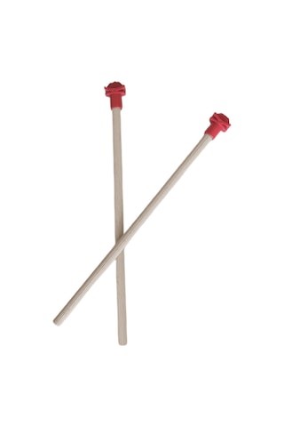 Markapet Doğal Ahşap Kuş Tüneği Standart Kırmızı 2 Adet 1.2 x 25 CM