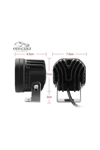 3 İnç 40w Off Road Led Çalışma Işığı 4000 Lümen Sis Farı 6000k Beyaz Işık Xhp50 Çipli 1 Adet
