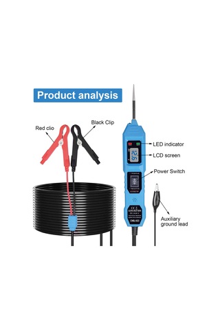 Güç Akım Probu Test Cihazı Test Işık Onarım Devreleri Süreklilik Testi İçin Teşhis Aracı Elektrik Test Cihazı