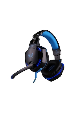 Fastbuy G2000 Oyuncu Kulaklığı - 50mm Sürücü, Deri Kaplı, Led Işık, Mikrofonlu, Usb+3.5mm, Düşük Frekans, Uzun Konfor