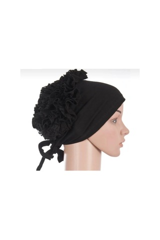 Ulupazarlama Bone - Dikişli Fırfırlı Bone Bandana sarı